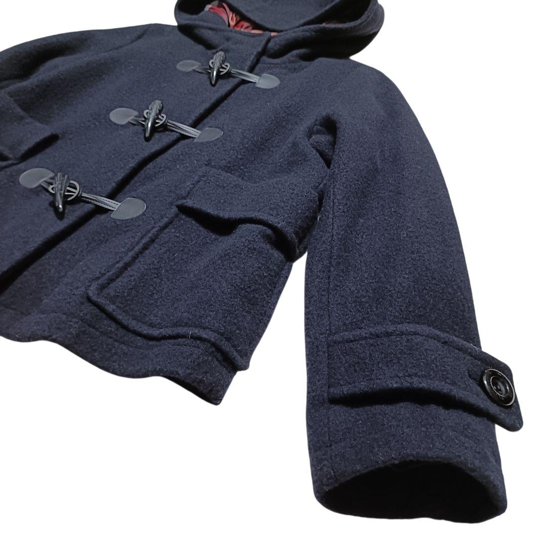 【極美品】クレストブリッジ ダッフルコート ゴールド金具 ダークネイビー 38