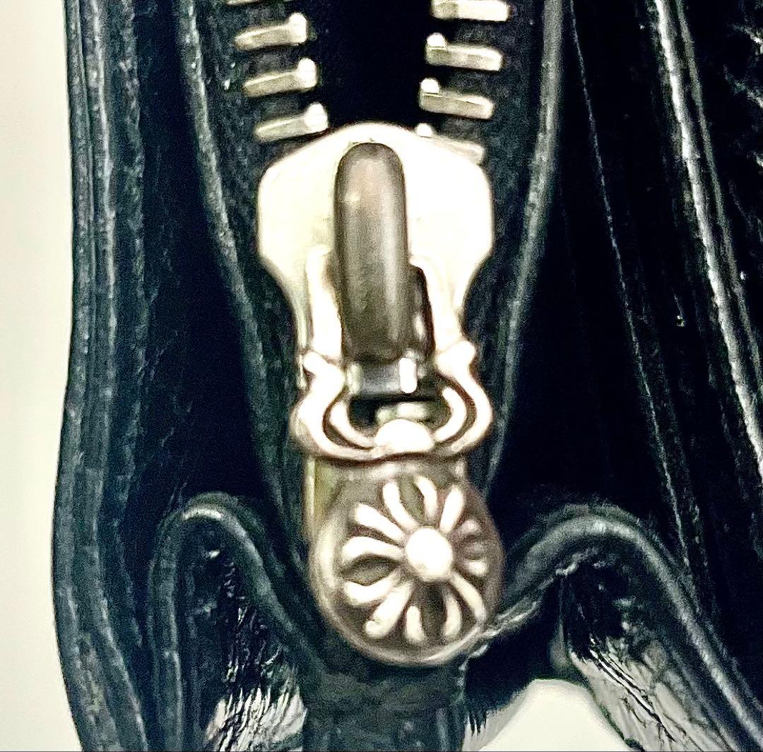 クロムハーツ JUDY/ジュディ クロスボタンレザーウォレット財布 メンズ