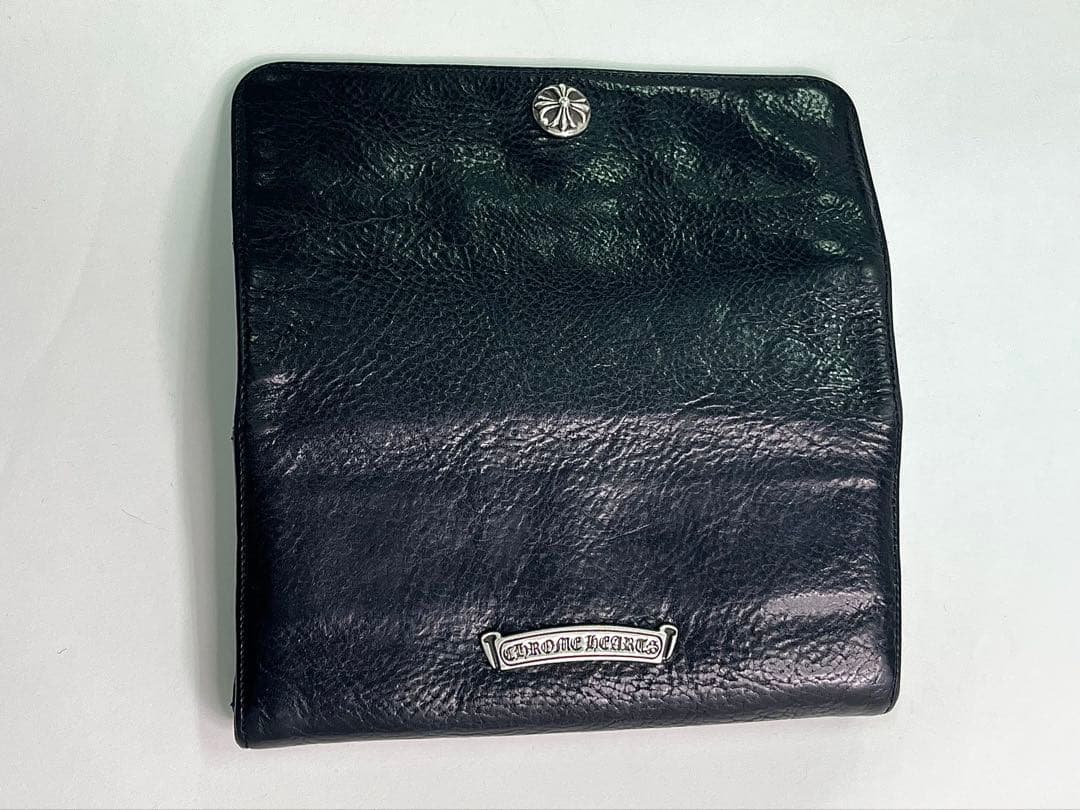 クロムハーツ JUDY/ジュディ クロスボタンレザーウォレット財布 メンズ