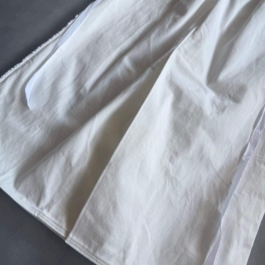 【2025／未使用✨】Curensology ギャザー ロングスカート 白