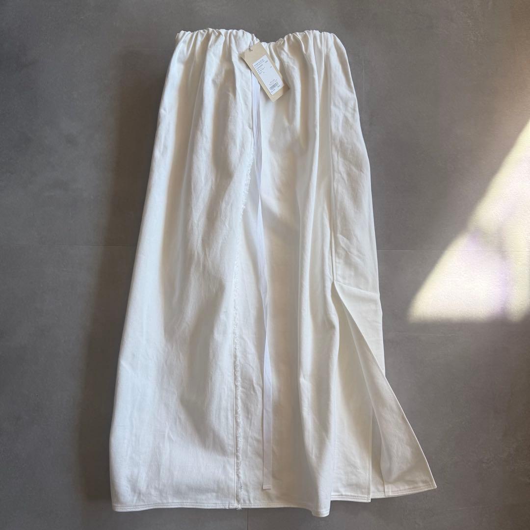 【2025／未使用✨】Curensology ギャザー ロングスカート 白
