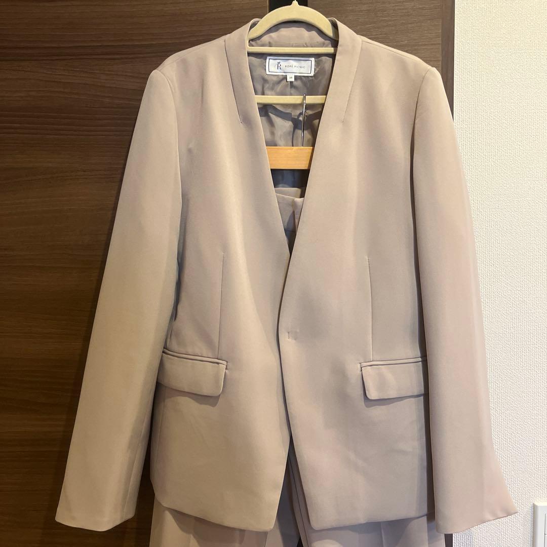 最終価格 【美品】 ROPE PICNIC ベージュ パンツスーツ 38 M