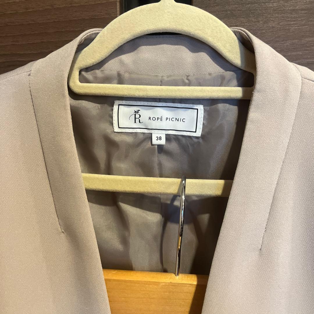 最終価格 【美品】 ROPE PICNIC ベージュ パンツスーツ 38 M