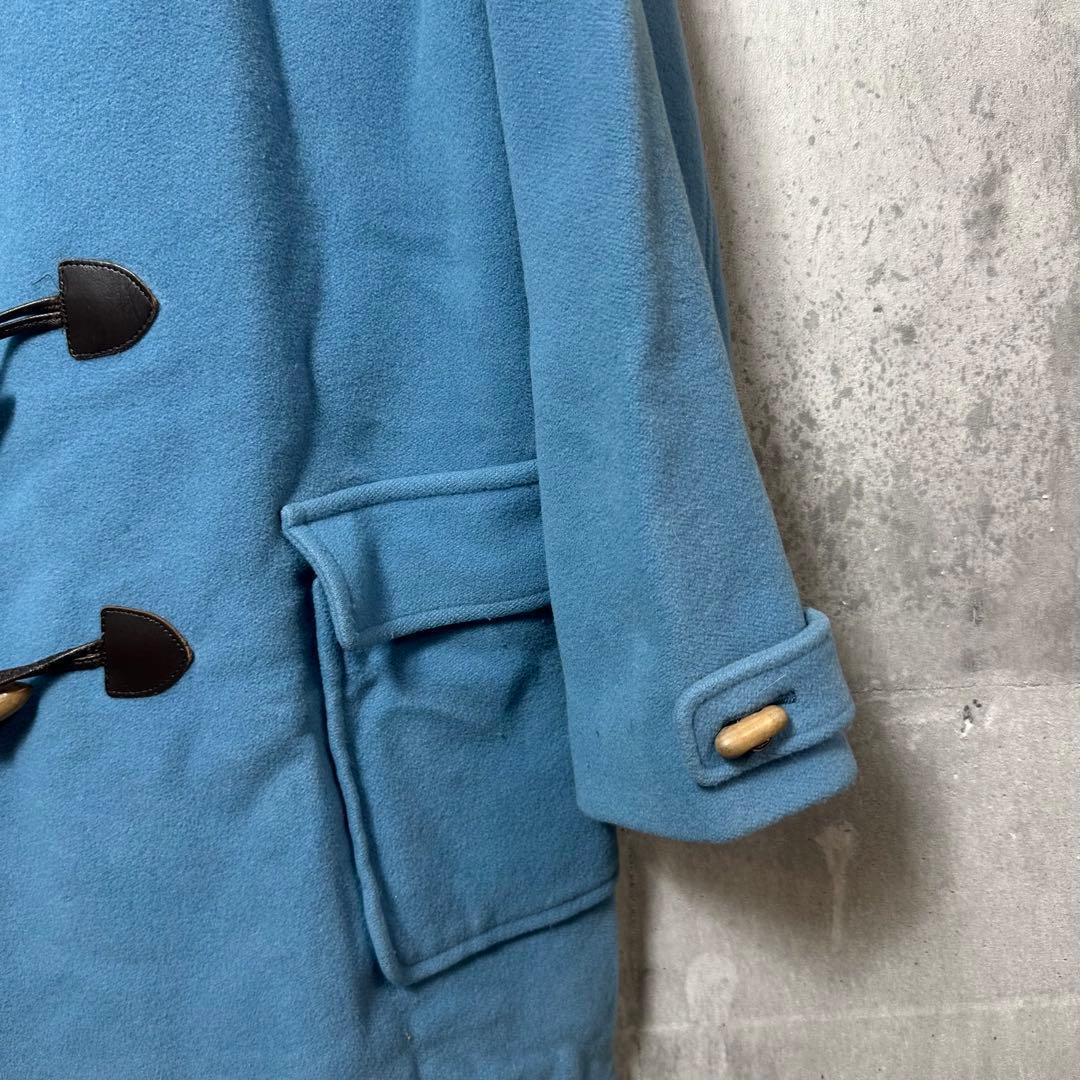 ★90s★BURBERRYSウールメルトン　ダッフルコート L相当 ノバチェック
