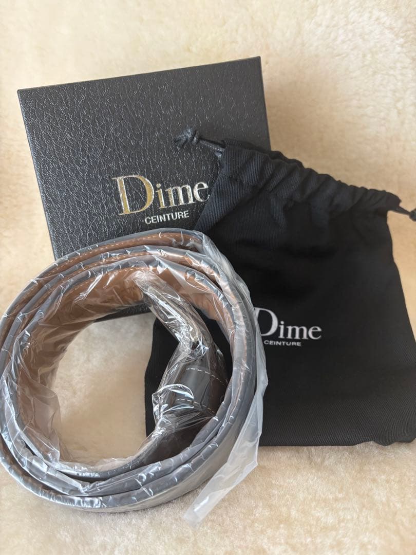 【新品/正規品】Dime レザー ベルト 黒　S/M