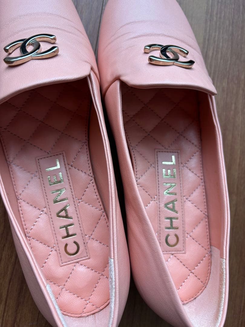 CHANEL ローファー サイズ36 ピンクとベージュ　2足セット
