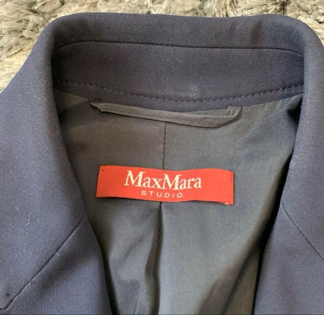 マックスマーラスタジオ レディース パンツスーツセットアップ ネイビー