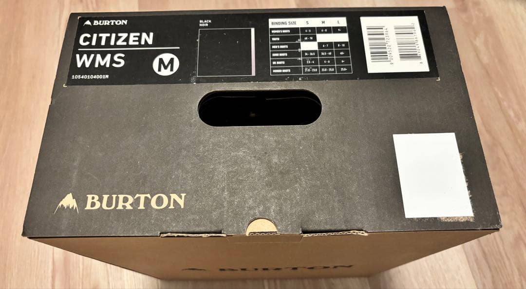 BURTON CITIZEN WMS ビンディング M 新品未開封　黒