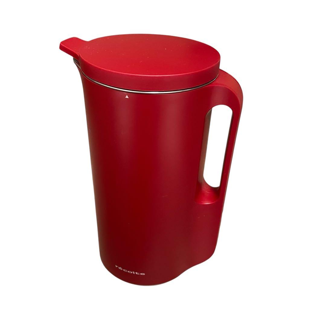 【美品】レコルト 自動調理ポット ソイ&スープブレンダー RSY-1 赤レッド