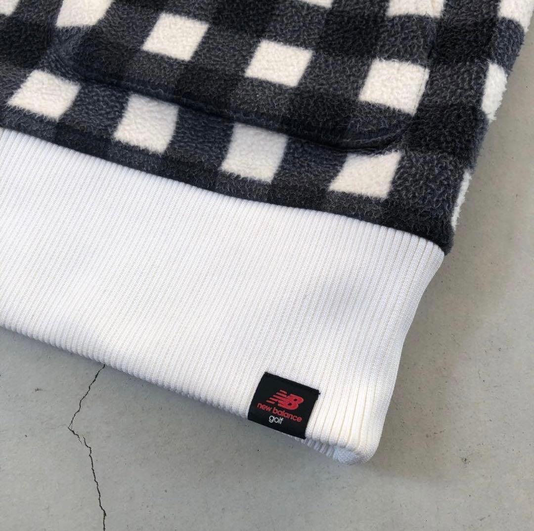 New Balance Golf バッファローチェック フリースブルゾン