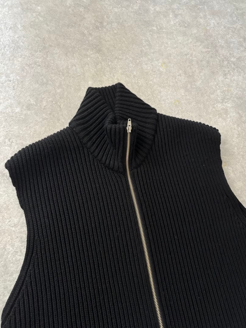 URU 22AW 別注 ドライバーズニット ベスト ネイビー 日本製