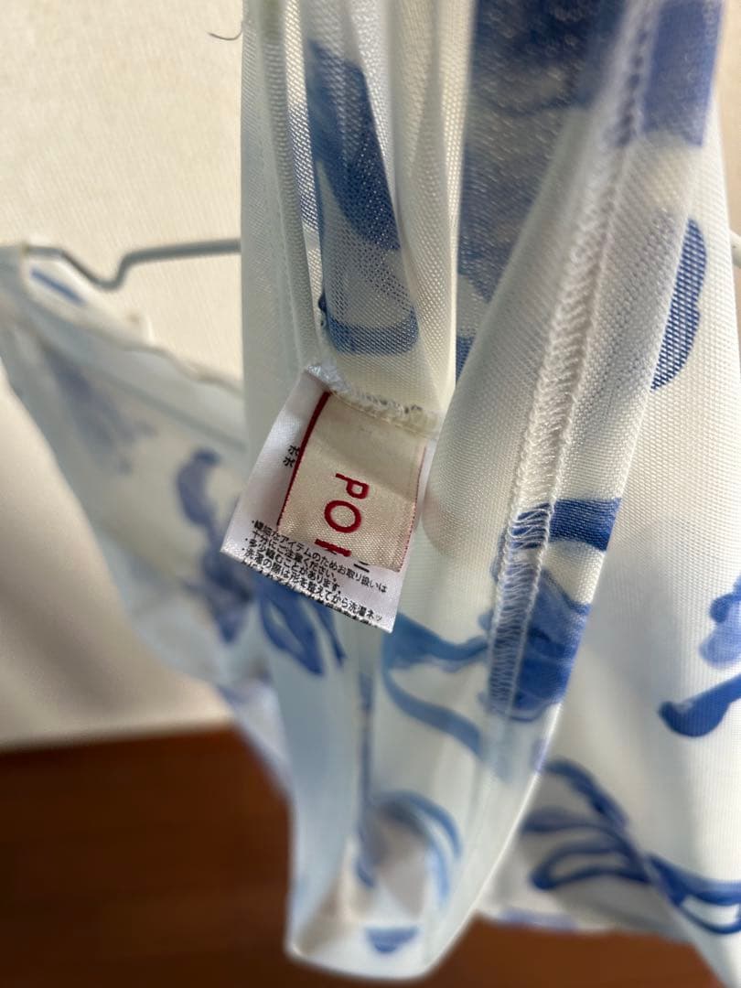 トップス poppy BLUE RIBBON SEE-THROUGH TOP