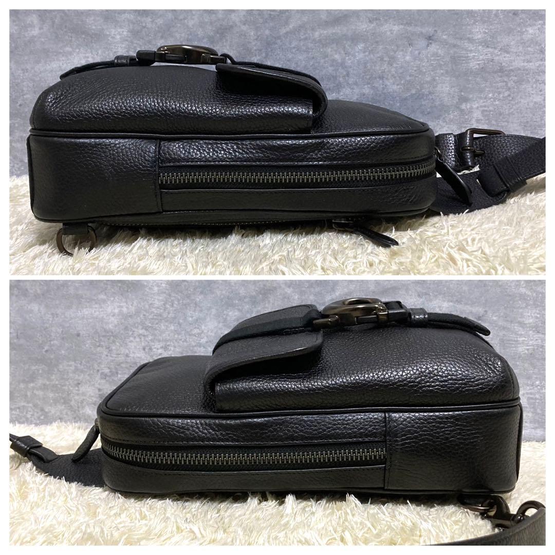 【極美品】COACH コーチ ベックパック ボディバッグ レザー シグネチャー