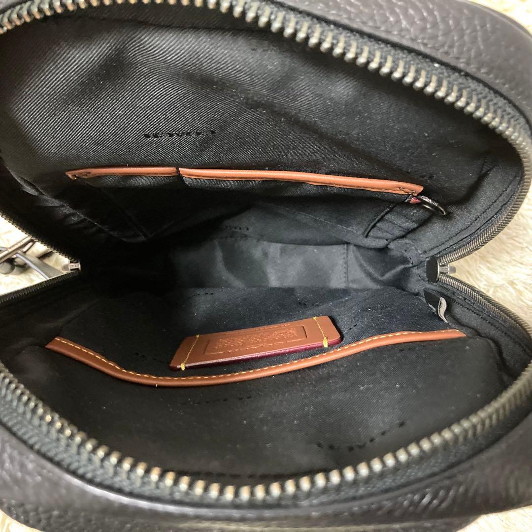 【極美品】COACH コーチ ベックパック ボディバッグ レザー シグネチャー