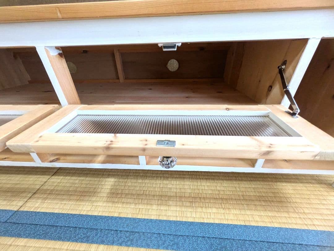 シャビーなテレビボード　140ｃｍ　アンティーク　ホワイト♪