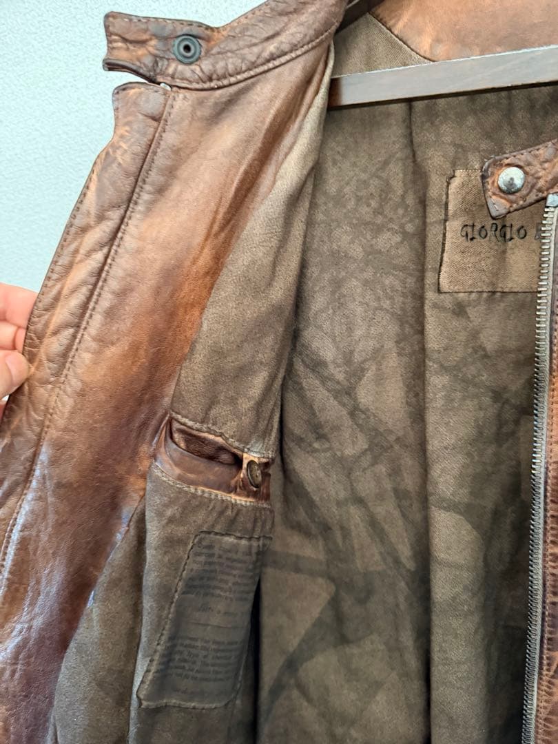 GIORGIO BRATO のレザージャケット