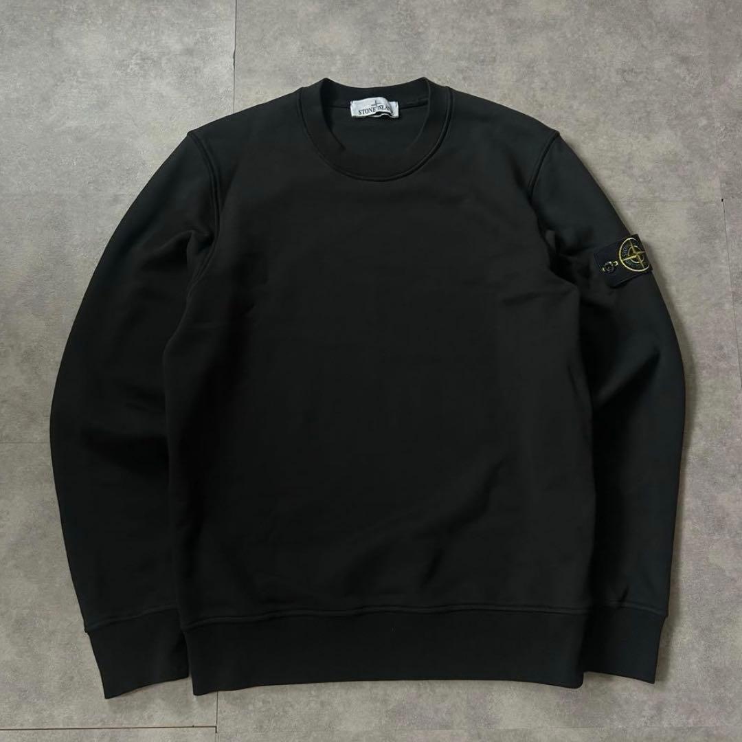 【即完L❗️】stone  スウェットトレーナー　ブラックL 裏起毛❗️
