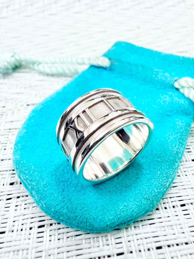 ティファニー　アトラス　ワイド　指輪　リング　15.5号　研磨仕上済美品 925