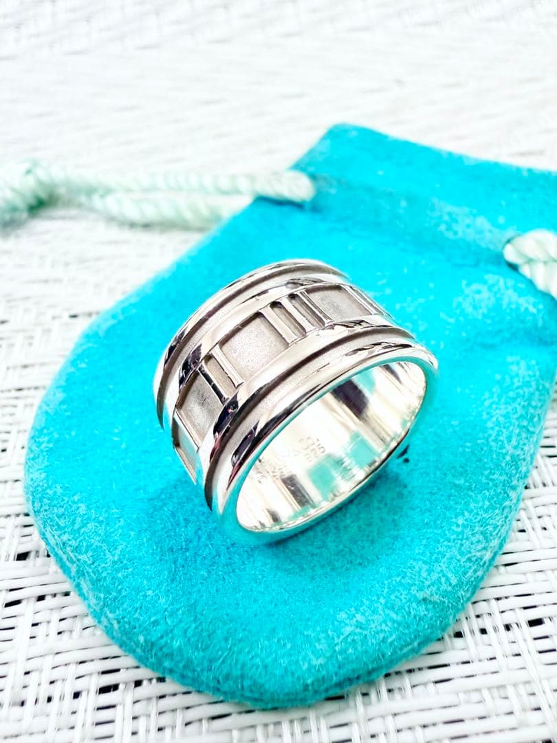 ティファニー　アトラス　ワイド　指輪　リング　15.5号　研磨仕上済美品 925