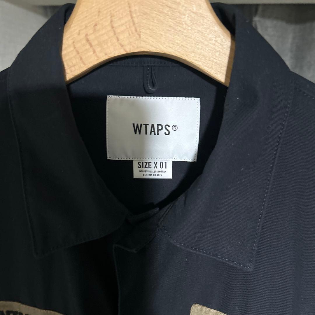 WTAPS ブラック 長袖シャツ X 01 ミリタリーシャツ