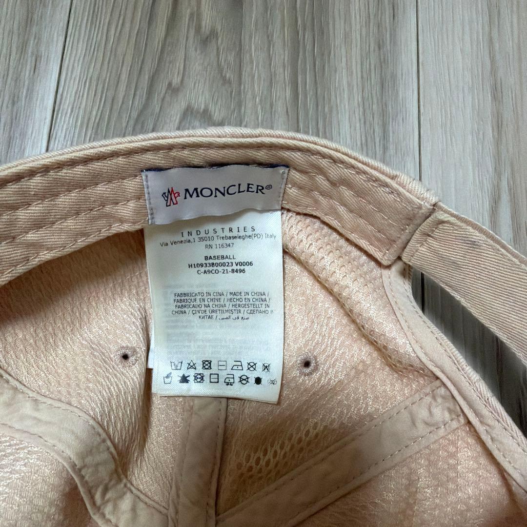 モンクレール　帽子　キャップ　ピンク　MONCLER