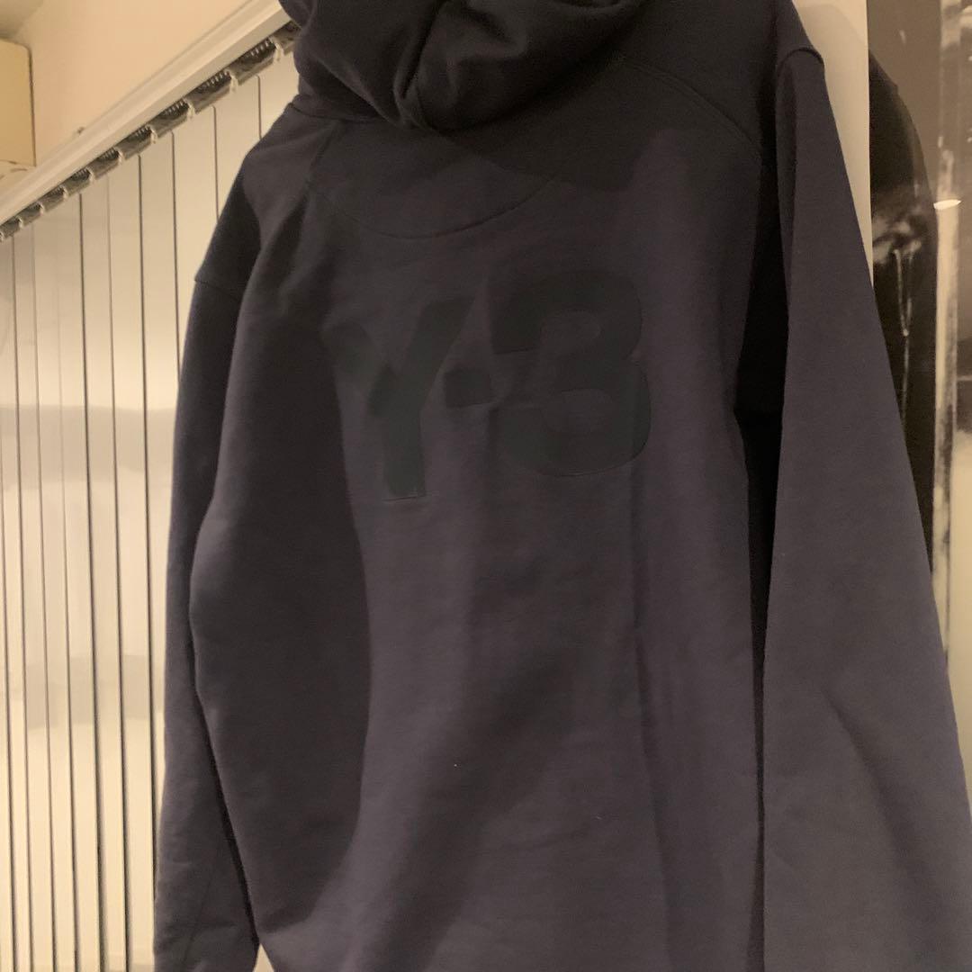 Y-3 ネイビー フルジップパーカー Lサイズ
