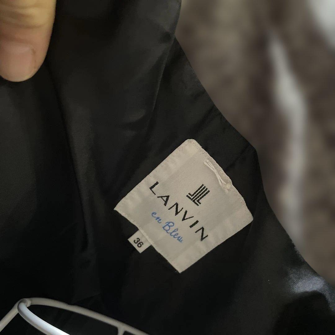 安室奈美恵着用ランバンオンブルー ペプラムダウンコート　フードなし