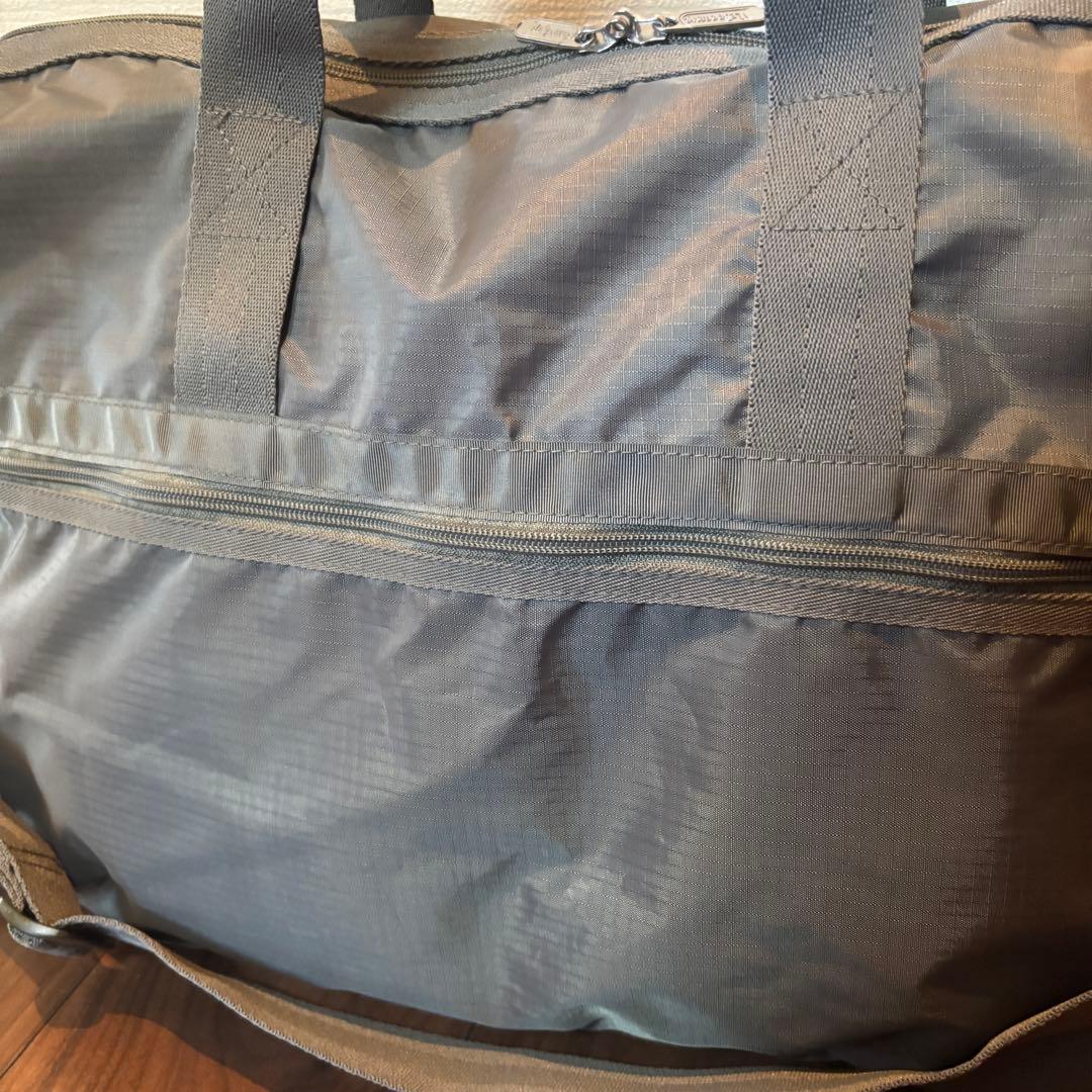 LeSportsac レスポートサック ボストンバッグ 美品　激レア　カーキ　L