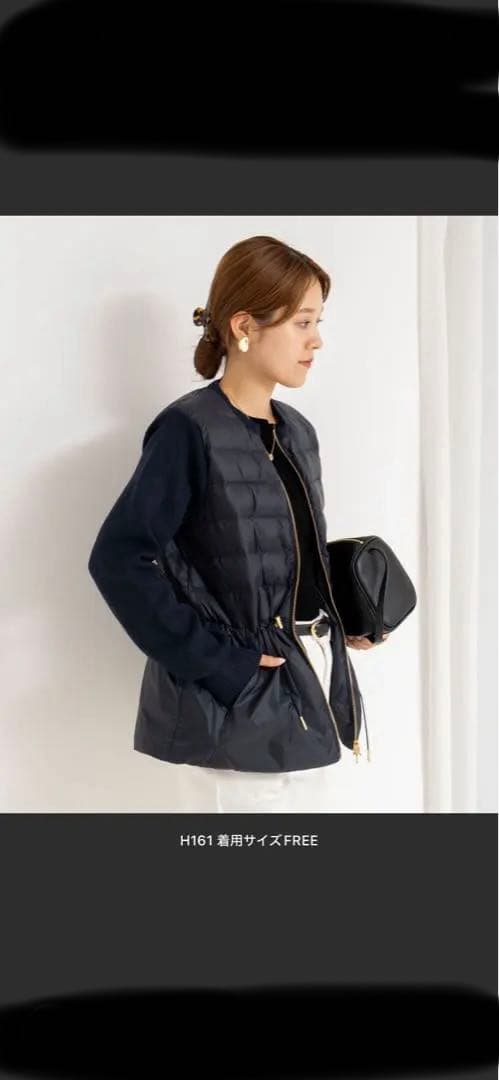 ほぼ新品NOLLEY'S【TAION/タイオン】別注ニットコンビダウンジャケット