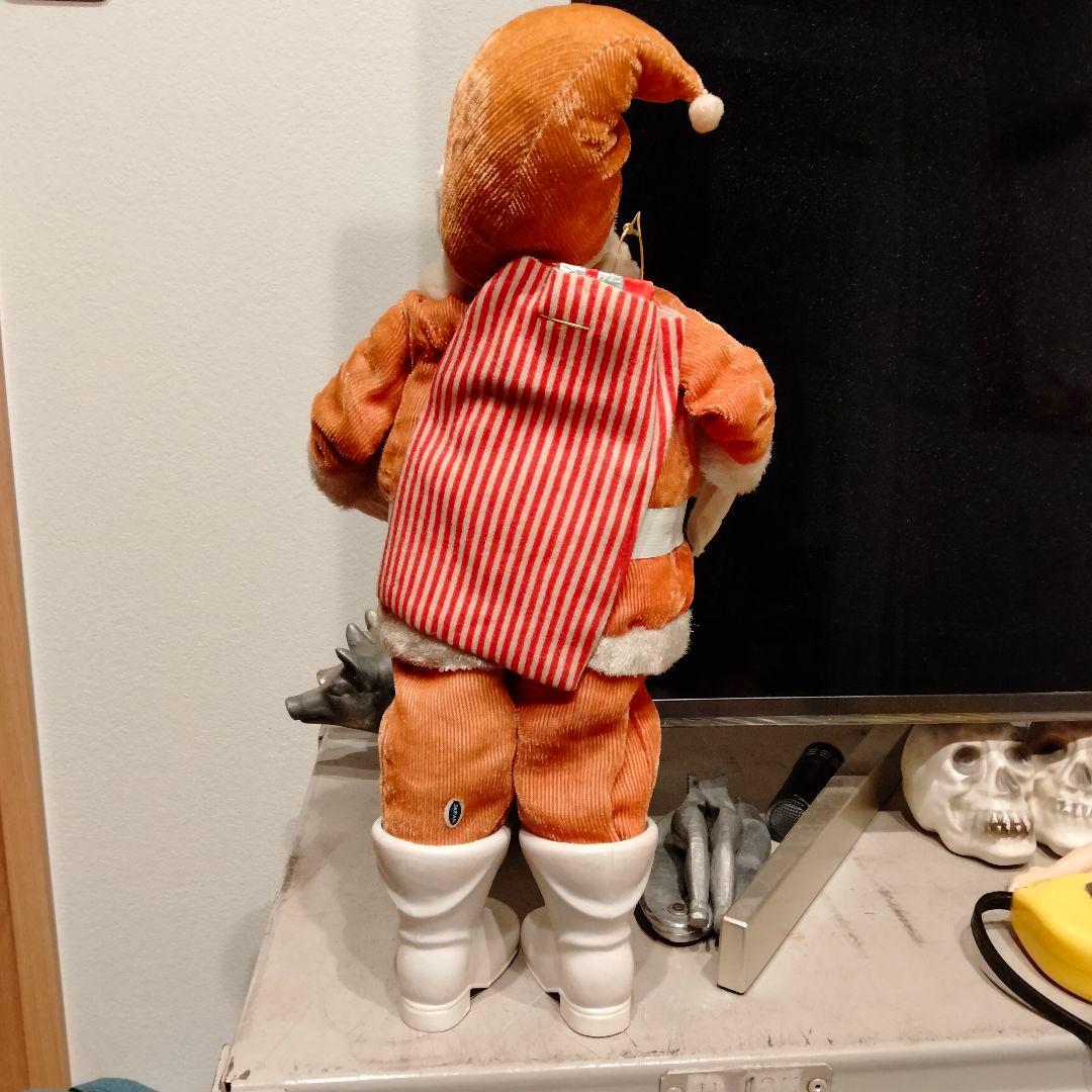 50s レア 大サイズ ビンテージ サンタクロースドール クリスマス シール