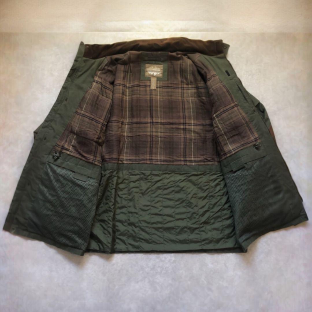 90〜00sヴィンテージエディーバウアーハンティングジャケット切り替えレザー