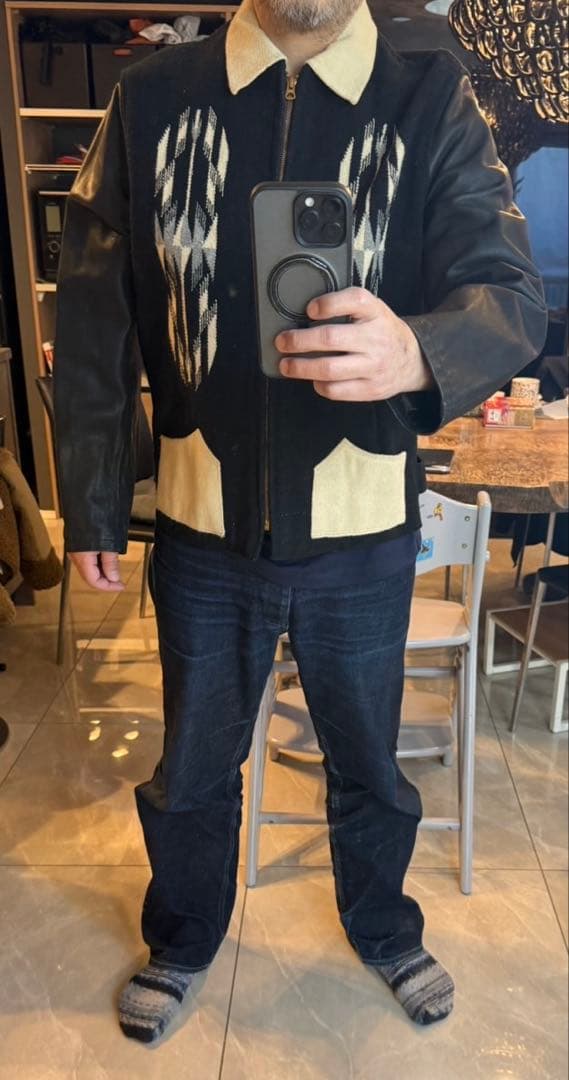 ⭐️ t.t ⭐️Indian Motorcycl チマヨ袖レザージャケット