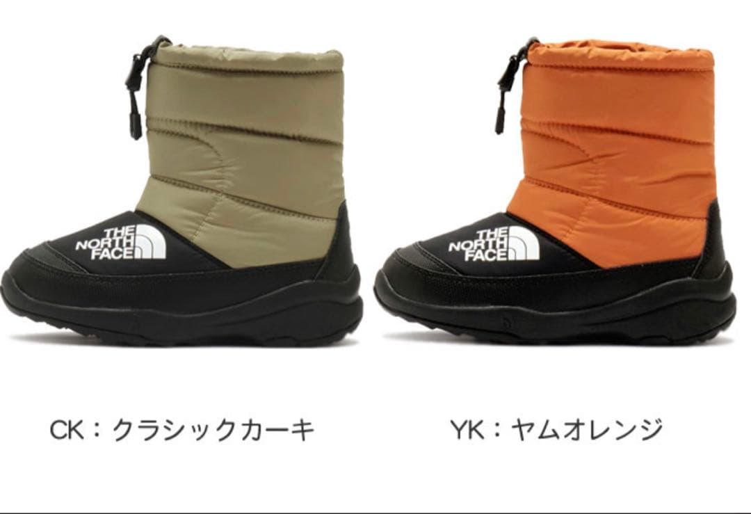 THE NORTH FACE ザノースフェイス　ヌプシ　スノーブーツ16cm黒