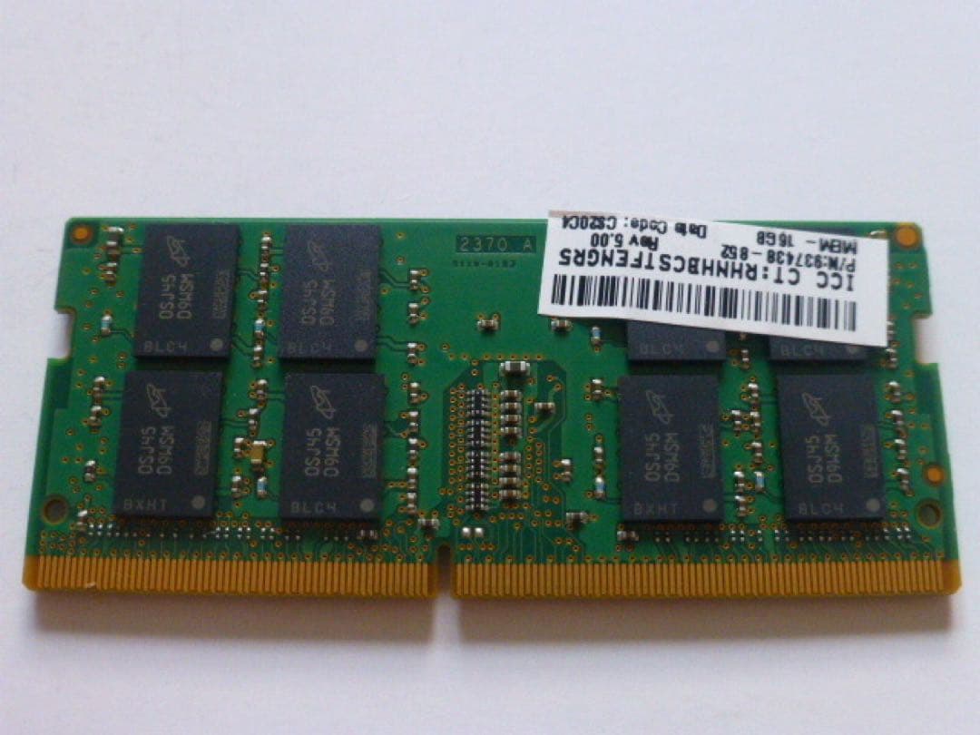 ★極美品★Micron ノートPC用メモリ DDR4-3200 16GB