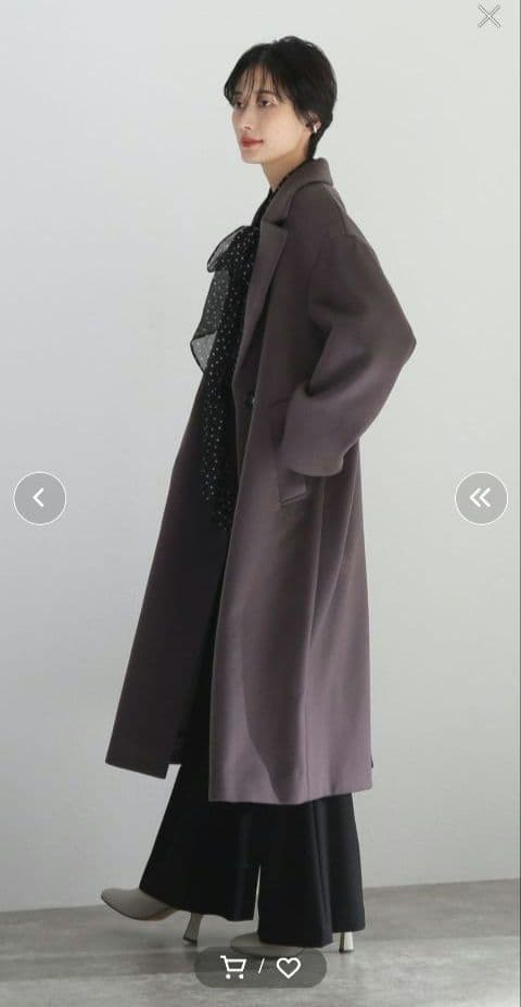 SUPER120s オーバーチェスターコート　ジャーナルスタンダードレサージュ