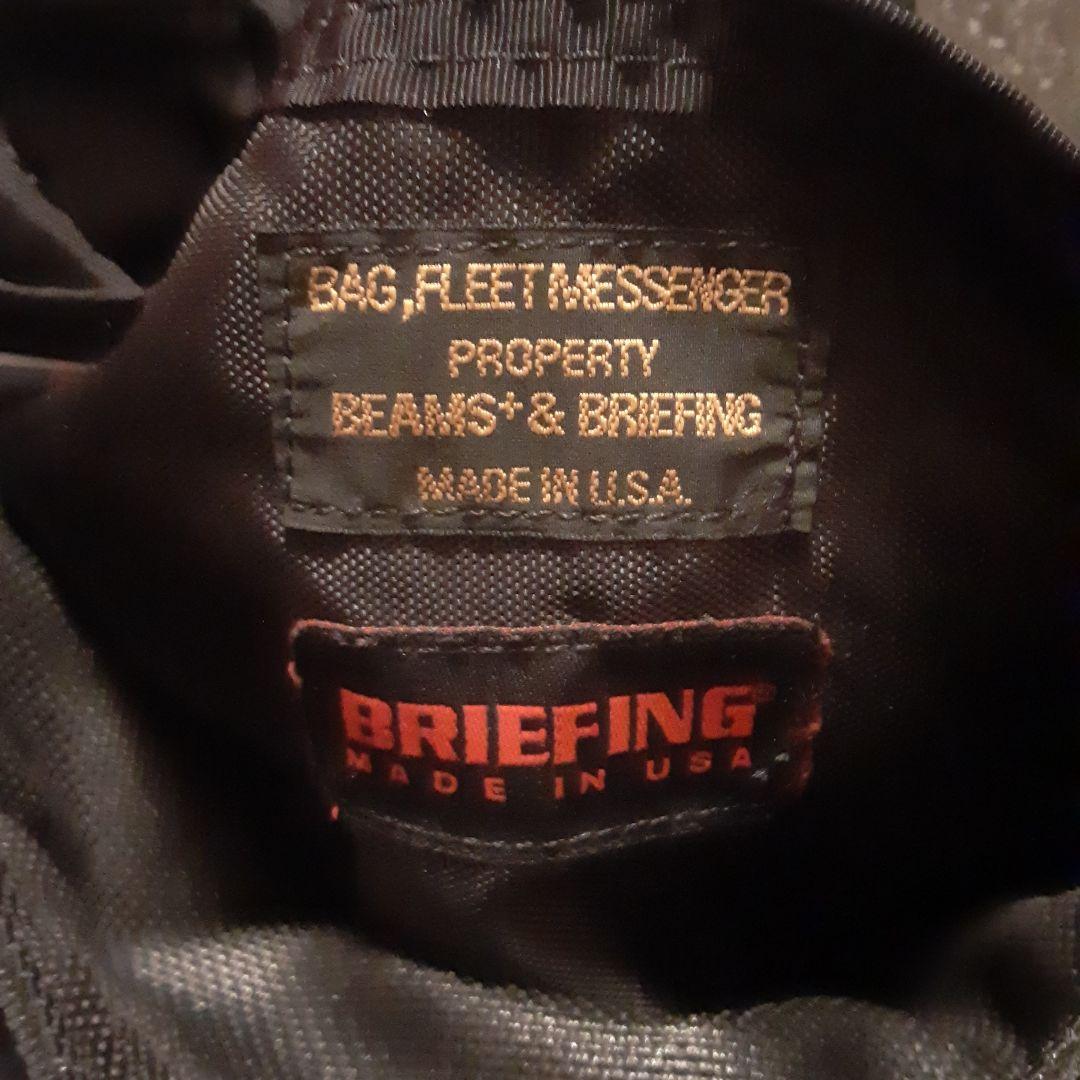 バッグ BEAMS+&BRIEFING FLEET MESSENGER BLACK