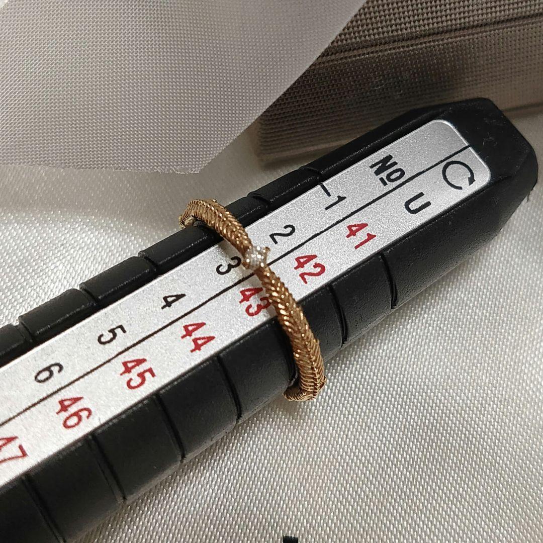 ete フェザー　ピンキーリング　K10YG　3号