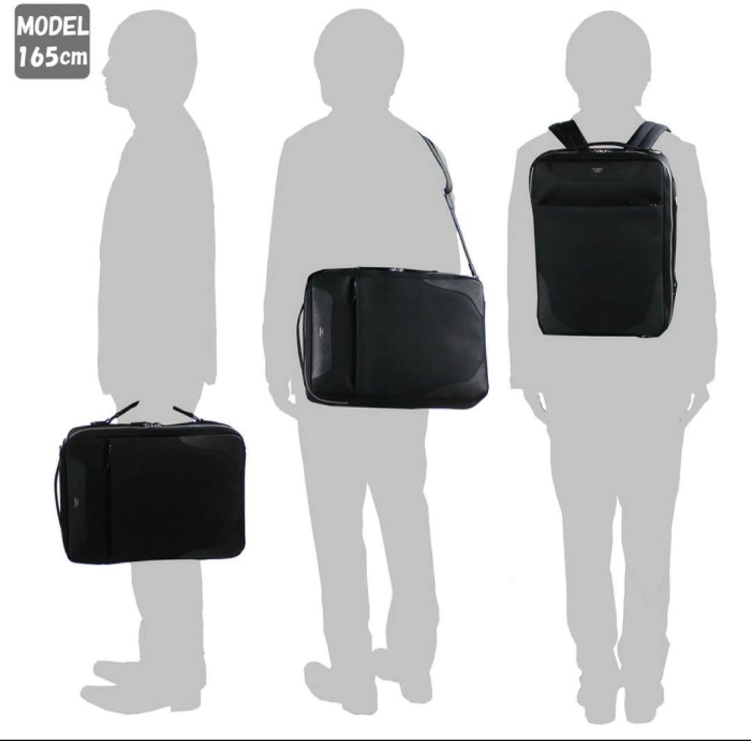 ペドリPELLE MORBIDA ビジネスリュック ネイビー