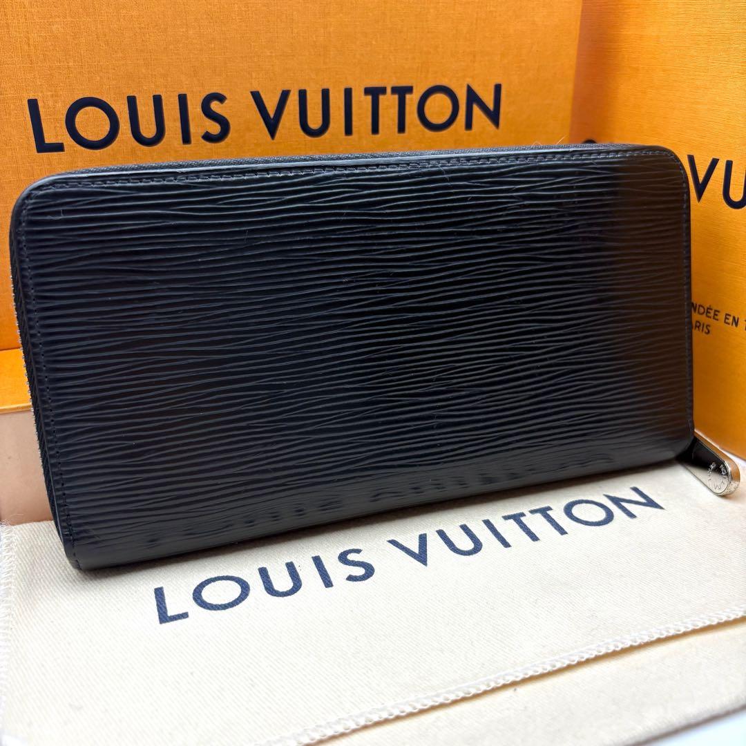 【新型】 ルイヴィトン ジッピーウォレット エピ ラウンドファスナー 長財布 黒
