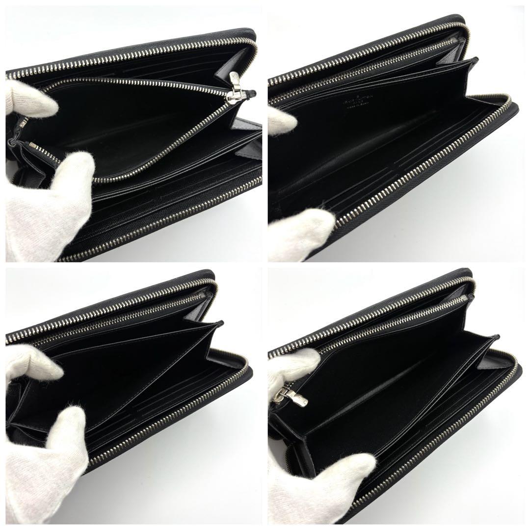 【新型】 ルイヴィトン ジッピーウォレット エピ ラウンドファスナー 長財布 黒