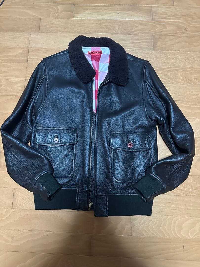 EVISU エヴィス YAMANE：G-1　フライトジャケット　レザージャケット