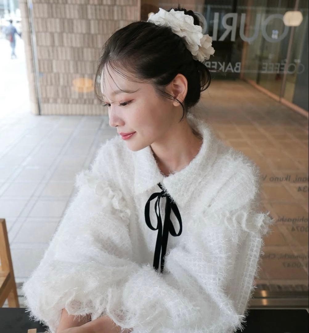 正規品　acka fluffy volume blouse