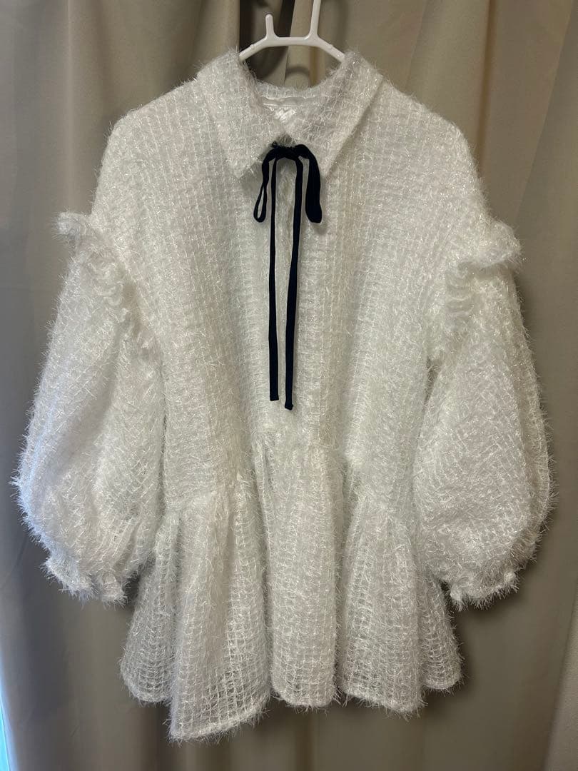 正規品　acka fluffy volume blouse