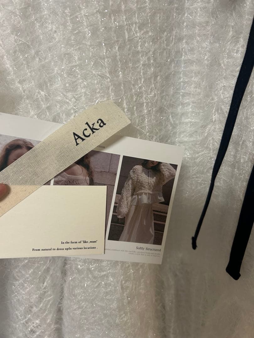 正規品　acka fluffy volume blouse