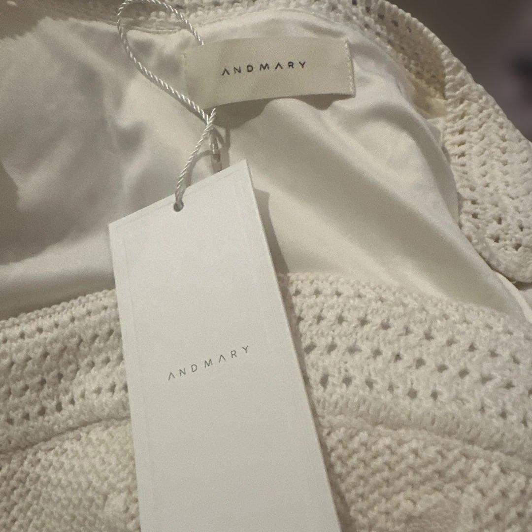 ANDMARY ノースリーブニット F クリーム