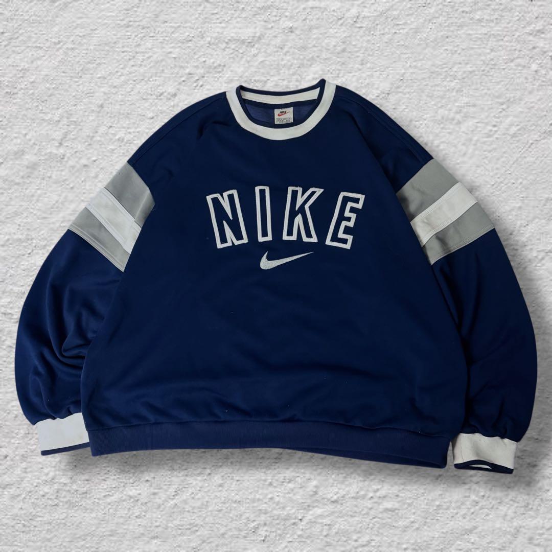 ron0716 nikeナイキスウェット90s刺繍ビッグロゴvintage