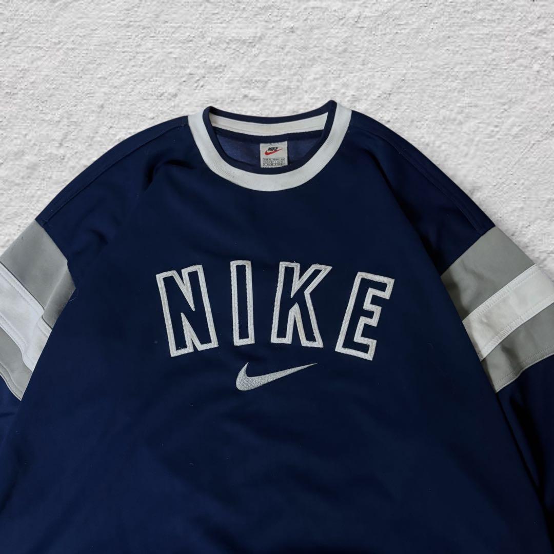 ron0716 nikeナイキスウェット90s刺繍ビッグロゴvintage