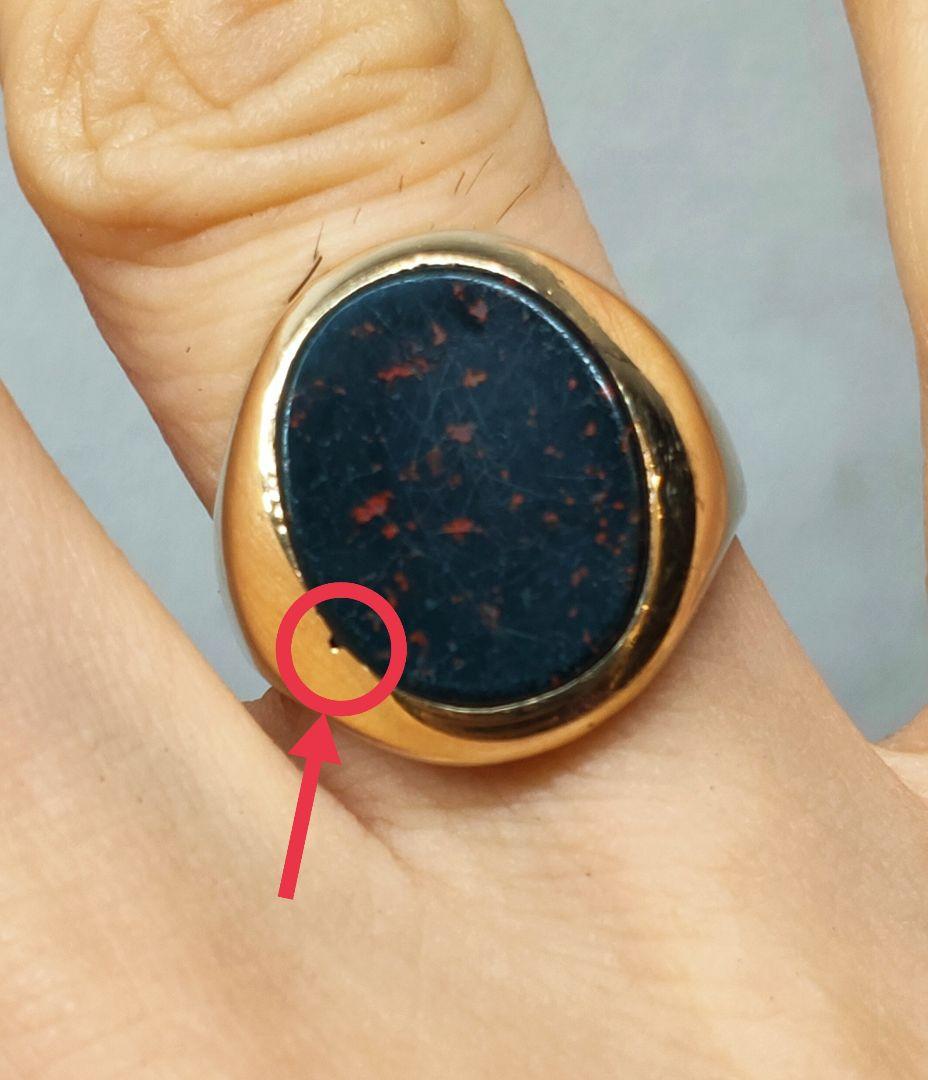 イギリス英国　ビンテージヴィンテージリング 9k9K ゴールド375 リング