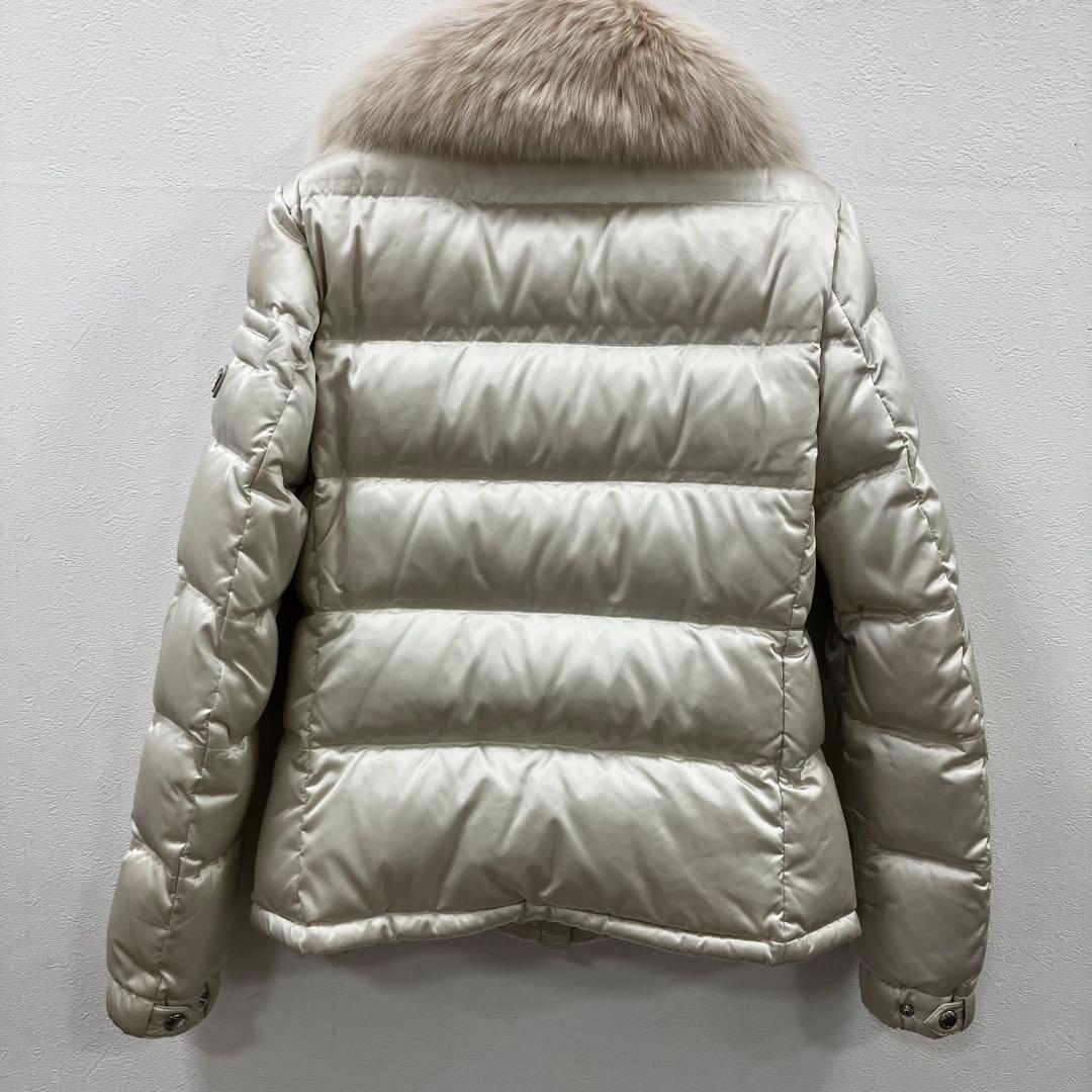 PRADA プラダ ダウンジャケット アイボリー ホワイト系 フォックスファー付