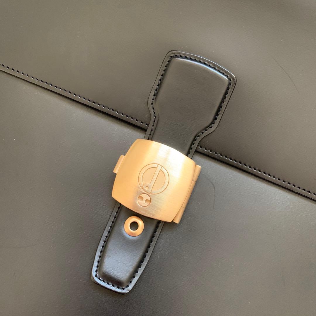 美品◆dunhill 黒 レザー ブリーフケース　ダンヒル ビジネスバッグ